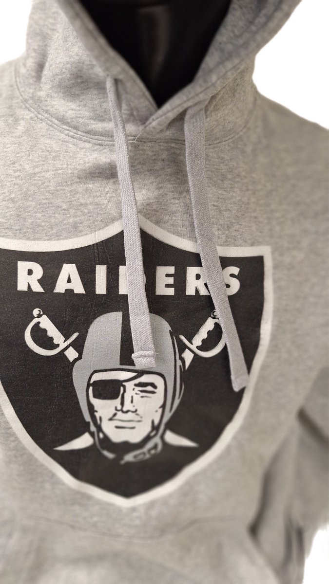 LAS VEGAS RAIDERS- HOODIE -GREY- M