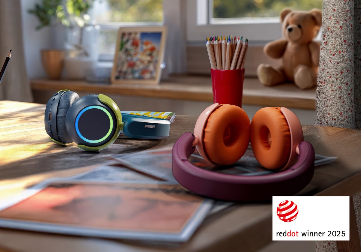 PHILIPS TAK4200CT 4200-serie On Ear draadloze opvouwbare hoofdtelefoon voor kinderen - 45 uur afspeeltijd, beperkt volume, Audio delen, laadkabel meegeleverd - Ambiant verlichting - Kristalgroen — afbeelding 5