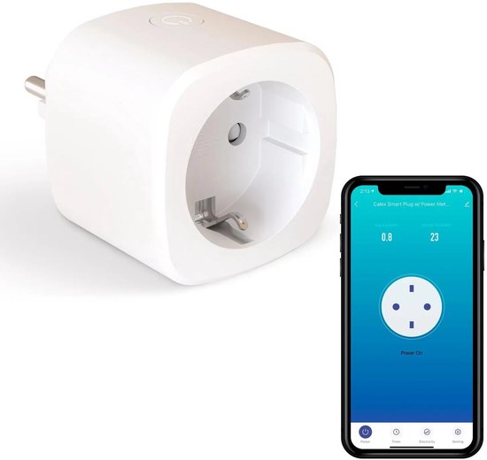 Calex Smart stekker - Energiemeter - Met Google Home & Alexa