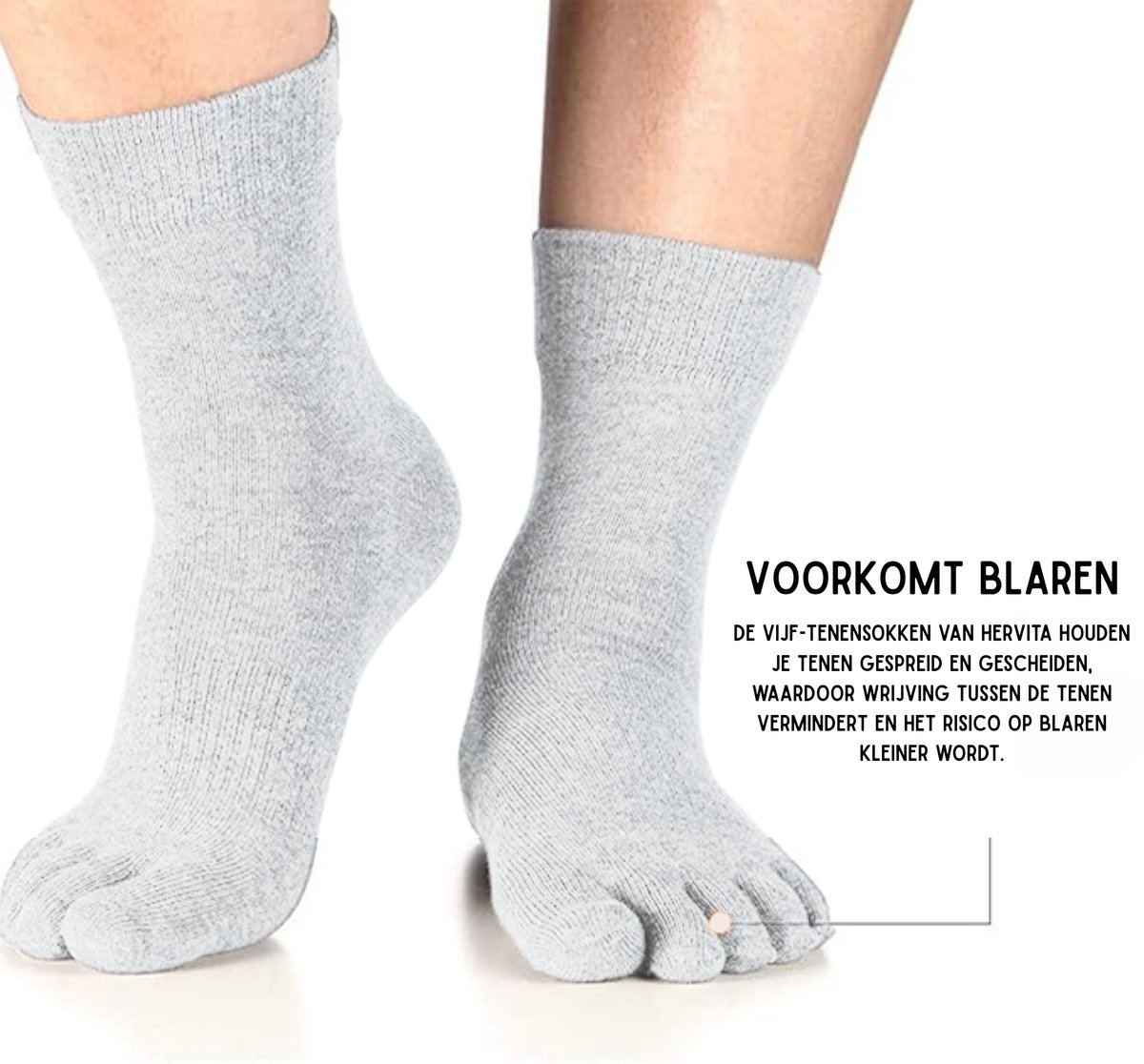 Hoogwaardige Teensokken Set 3 Paar Wit M - Past Als Een Tweede Huid - Minder Kans Op Blaren - Teensokken Heren - Teensokken Dames - Teen Sokken — cadeau in Cadeau-ideeën - foto 6