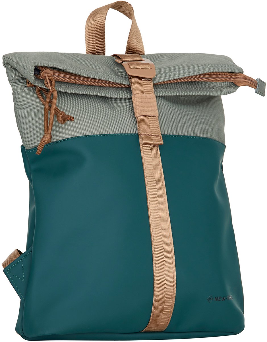 New Rebels Ferron Los Angeles Groen 7L Rolltop Rugzak Water Repellent