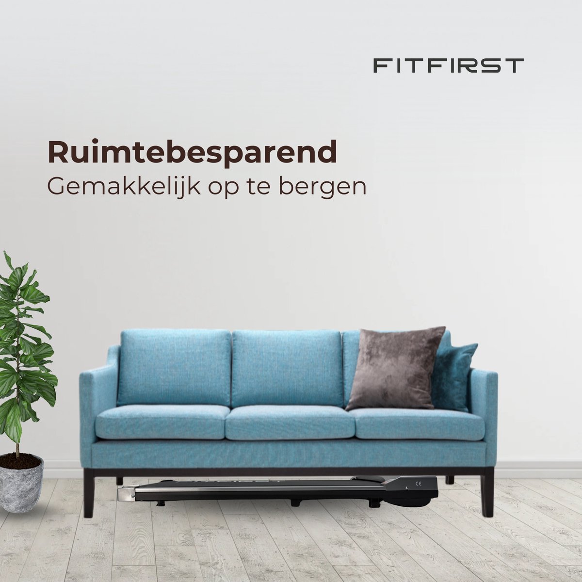 FitFirst® Walker Loopband 6 km/h Zilver met Bluetooth - afbeelding 2
