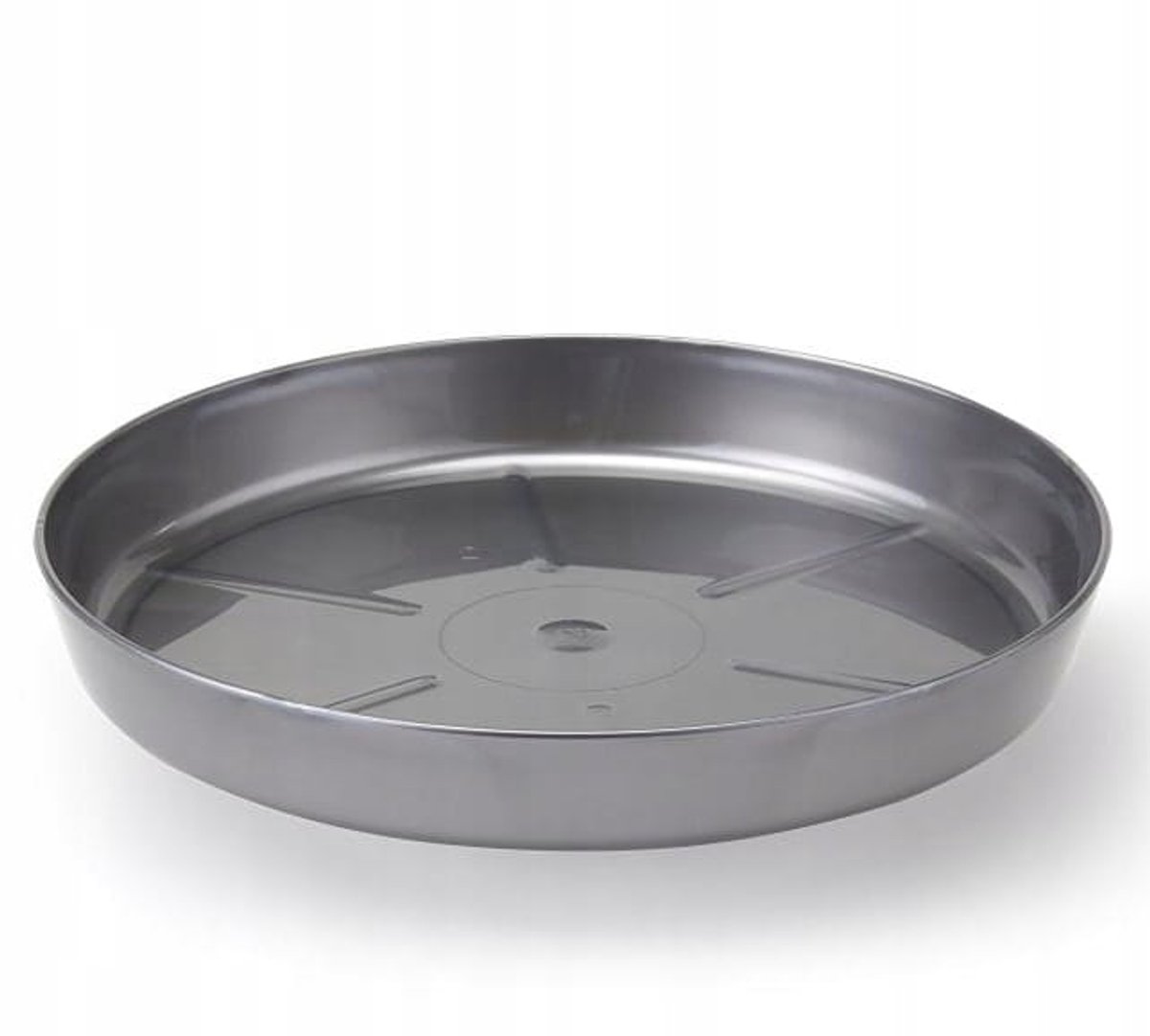 Lamela - Plastic Plantenschaal - Zilver - 11,2 cm - 1,2 cm