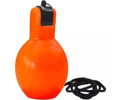 Benson Knijpfluit / Handfluit met Koord – Oranje – Compact kunststof fluitje