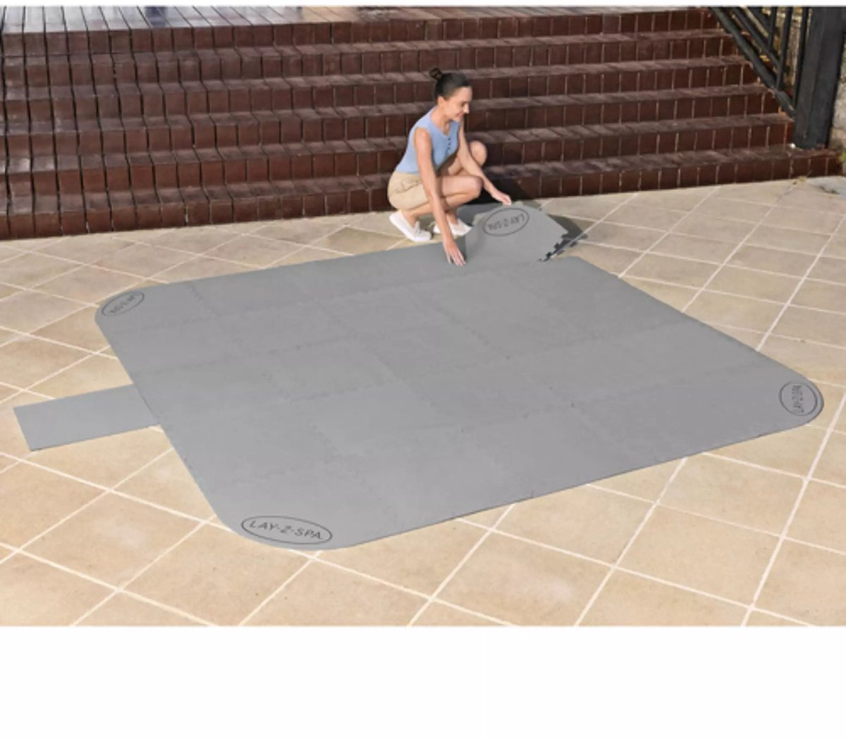 Lay-Z-Spa 60334 Zwembadbodem Beschermer Transparant 196x196cm