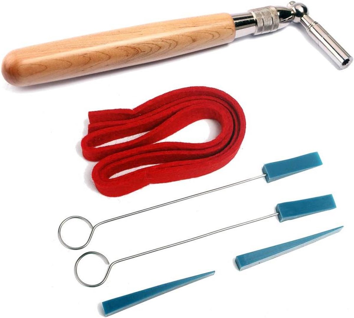 JGS Premium - Professionele Piano Tuning Mute Kit met Hamer en Tools voor Pianostemmen