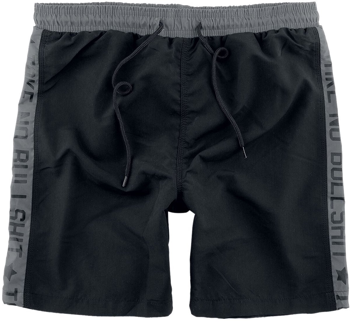 R.E.D. Rock-Engineered Design Grijze zwemshort met schoppenaas print - Heren - S