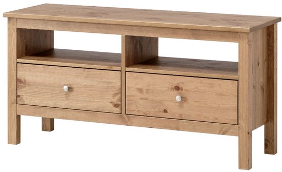 Alta Kledingkast Met 2 Deuren, 5 Laden En Open Vak - Stone Grey Massief Hout