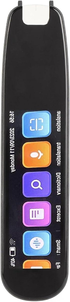 Allecto Premium - Taalvertaler met Stem- en Tekstvertaling, Ruisonderdrukking, WIFI en Microfoon - Slimme Vertaalpen voor Studie in Zwart - 134 Talen Ondersteund