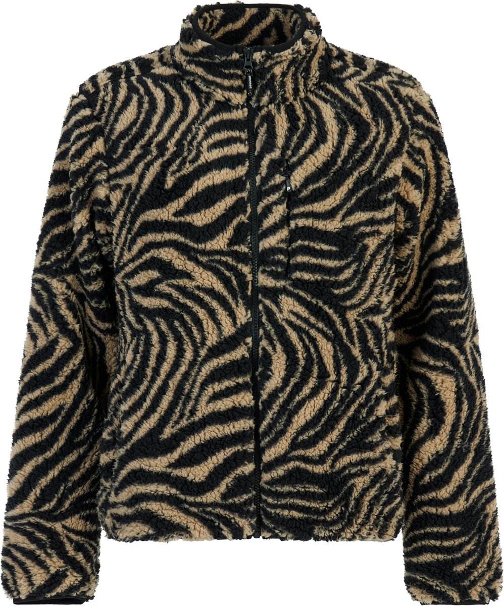 Protest Prtadele Fleece vest Dames Lange mouwen Outdoor Ritssluiting Beige