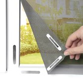 Raamhor - 130x150cm - Gaas - Magnetisch Horrengaas - Horrengaas Met Velcro Klittenband - Zelfklevend - Muggengaas Magneet - Magnetische Hor Voor Ramen - Anti Muggen - Vliegen - Insecten Hor - Zwart