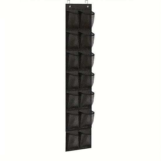 Hangende schoenentas met 12 compartimenten - schoenenkast - schoenen opbergsysteem - Zwart - Meerlaags opbergontwerp - 165*29CM