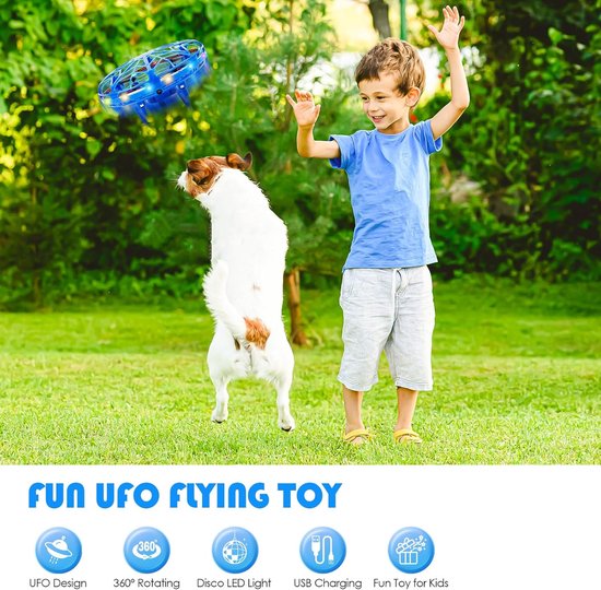 Vliegende boemerang bal blauw - Fidget Toys Kopen