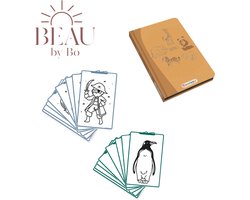 BEAU by Bo Kidywolf Kidydraw Mini Tekenboek met LCD-scherm Dieren + Refill Dieren & Oceanen en Piraten