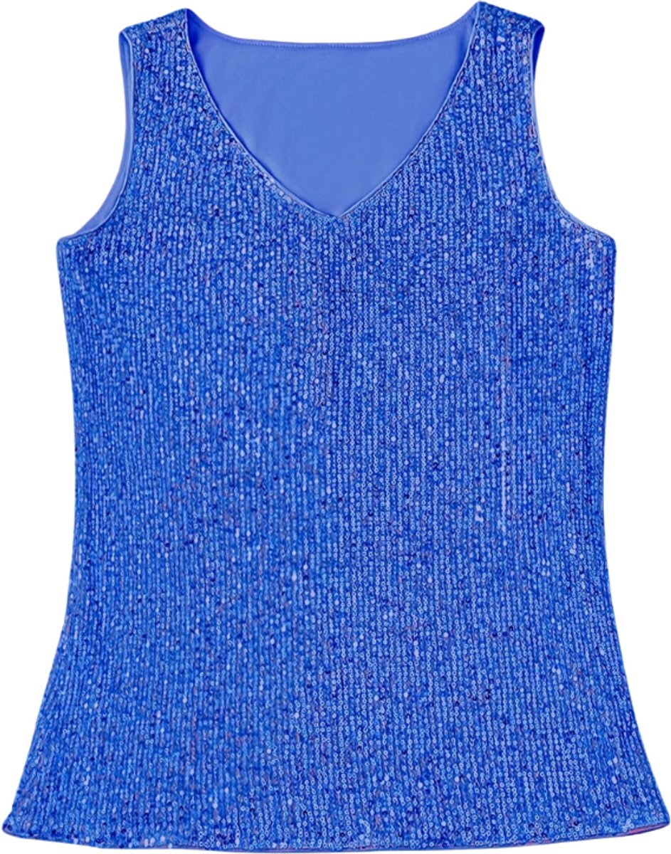 Nivard Topje Dames - Kleding - Shirt - Blouse - Kort - Volwassen - Blauw