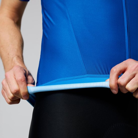 Acelera Essential Wielershirt - Fietsshirt Heren Korte Mouw - Wielrenshirt - Fietskleding - Blauw - Maat XL van Acelera — afbeelding 3