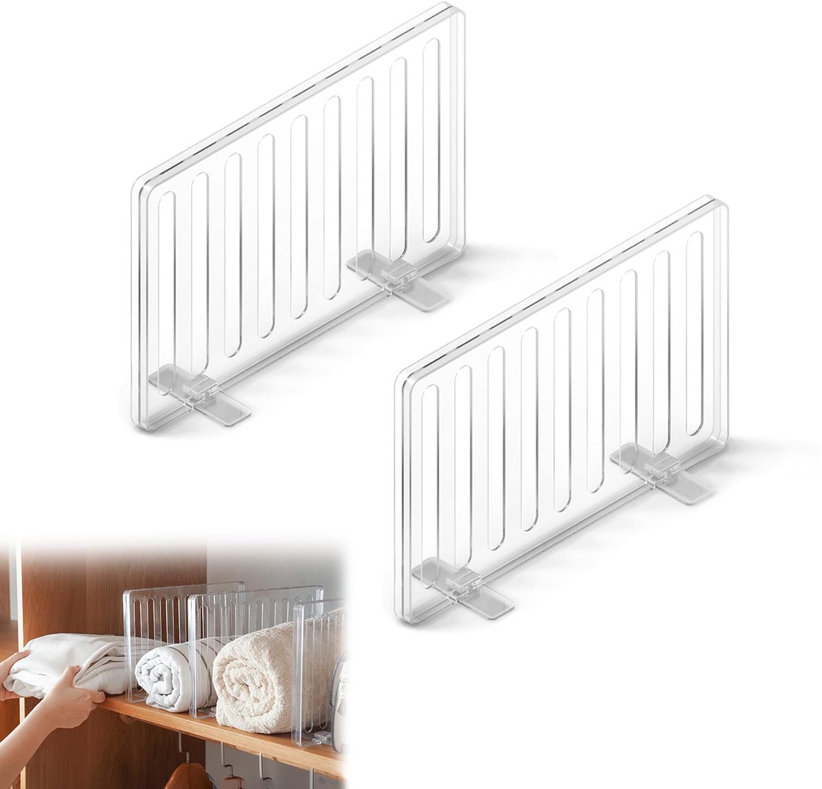 Acryl Transparante Kast- en Plankverdelers voor Optimaal Ruimtebeheer in Huis