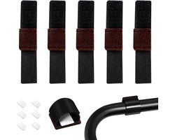 24 stuks vloerbeschermers voor stoelen, stoelpootbeschermers, klittenbandsluiting, parketbeschermers, geschikt voor sledestoelen, schommelstoel, antislip en geluidsreductie (24)