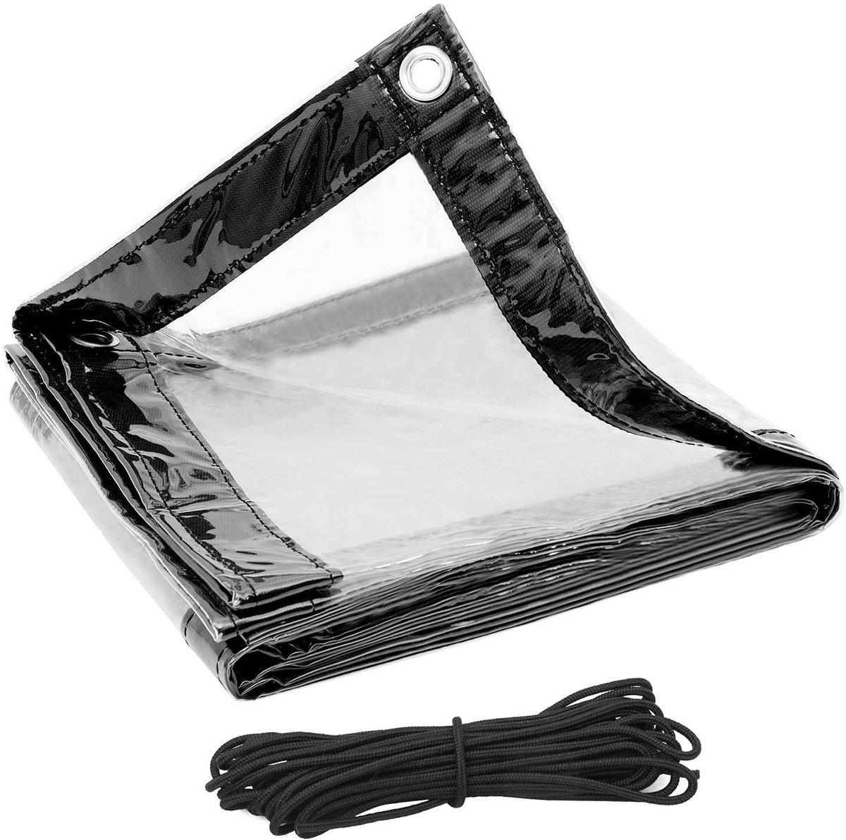 warraich-Transparant PVC-zeil met ogen en touw – Waterdichte bescherming voor diverse toepassingen-2x3m