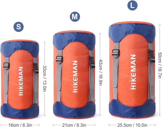 Slaapzak compressiezak - S - 6L - 16*33CM - Geschikt voor slaapzakken van minder dan 1,0 kg - Waterdichte ultralichte compacte ruimtebesparende uitrusting - Geschikt voor kamperen, reizen en buitenactiviteiten van Merkloos — afbeelding 5