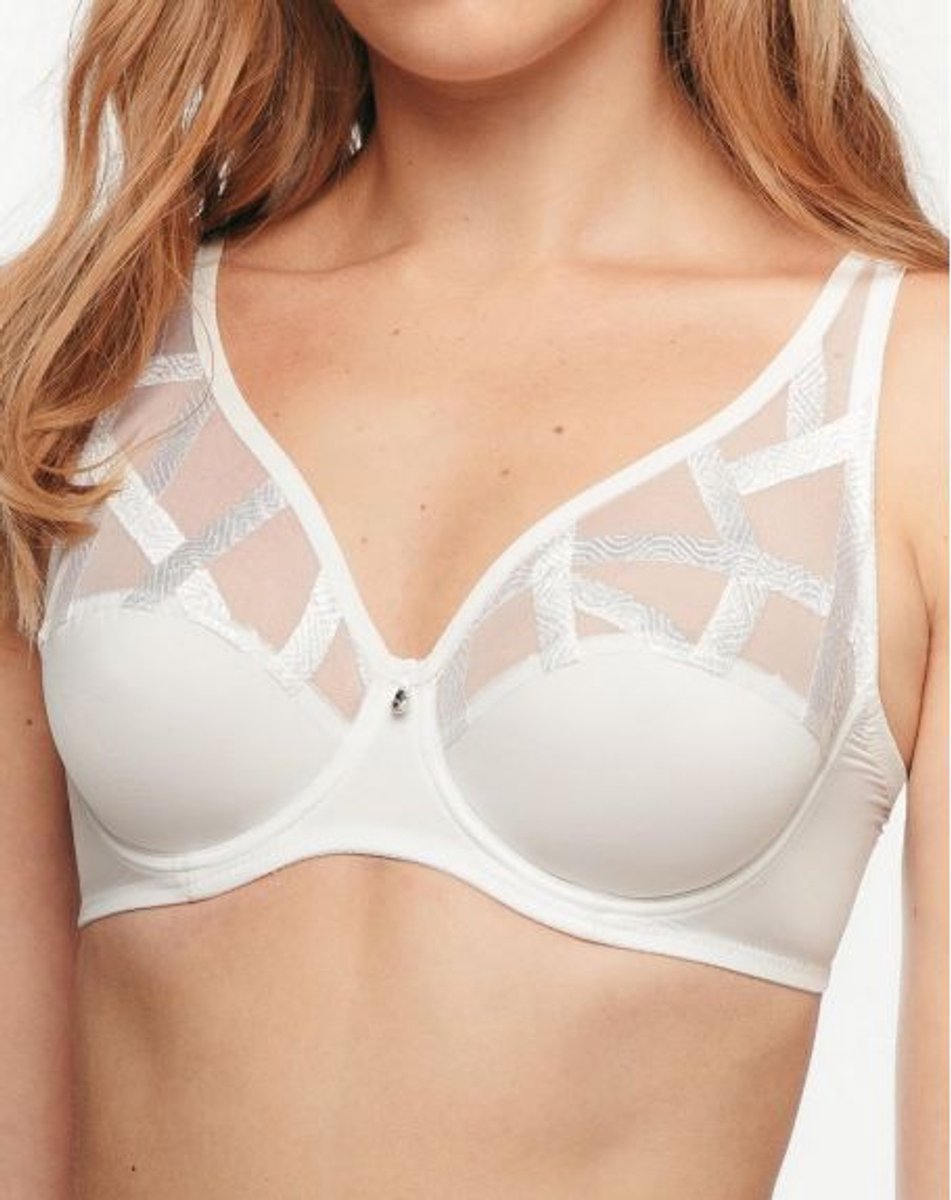 Louisa Bracq Serie Triangel Beugel Bh 47111 471 BLANC - maat EU 95B / FR Wit