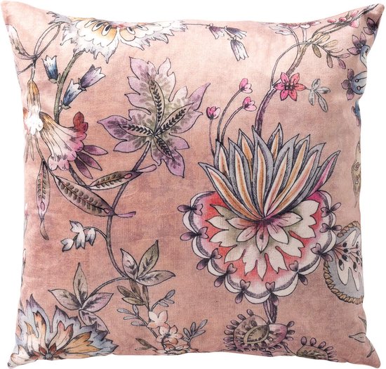 Dutch Decor FLORE - Coussin décoratif 45x45 cm - Misty Rose - rose - Coussin intérieur inclus