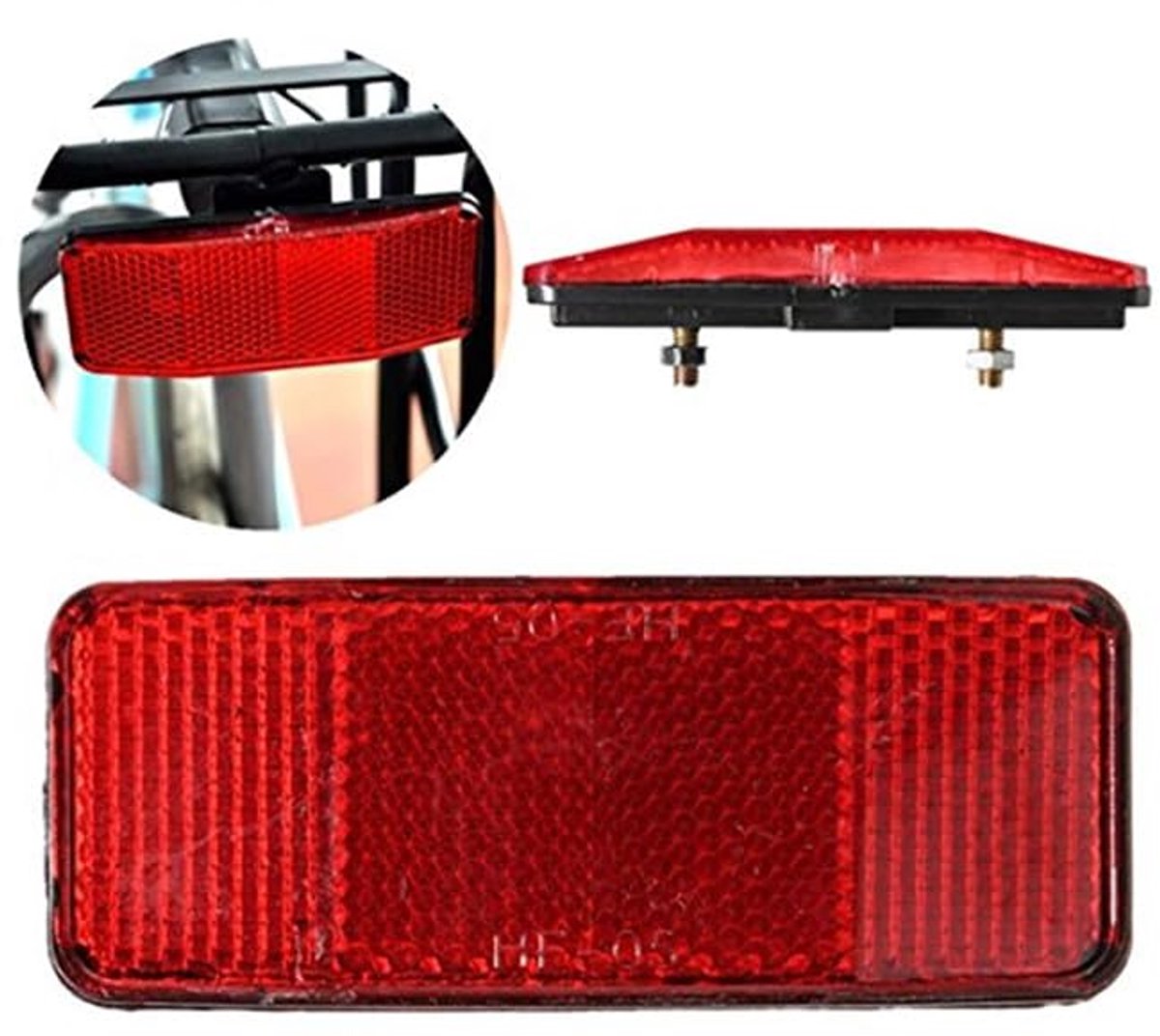 Reflector Schijf voor Fiets - Veiligheid - Achter Bagagedrager