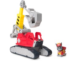 foto van Rubble & Crew Chargers megagrijpkraan, speelgoedtruck met Charger-figuur en 2 afneembare stuks gereedschap, PAW Patrol-speelgoed