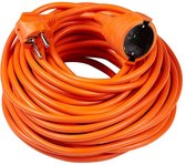 Technik Verlengsnoer 20 meter - H05VV-F - 3x1.5mm² - Geaard - Oranje