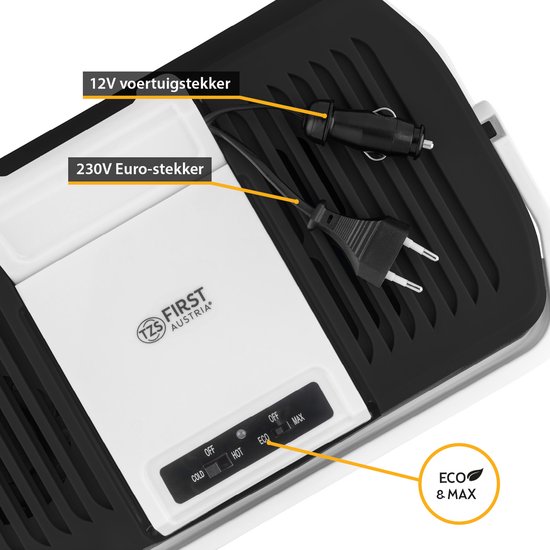 TZS First Austria Thermo-Elektrische Koelbox 12V en 230 volt - 24L - Frigobox - Zwart van TZS First Austria — afbeelding 3