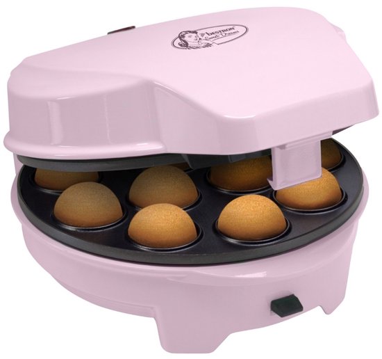 Bestron Cakemaker 3-in-1 - ASW238P - Donut-, hartenwafels en cakepopmaker - 700W - Roze - 5 jaar garantie van Bestron — afbeelding 4