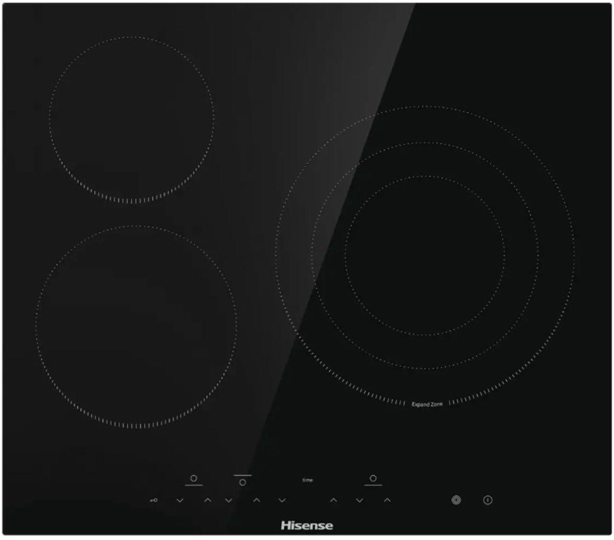 Vitro-keramische Kookplaat Hisense 1 60 cm Zwart 60 cm 5700 W