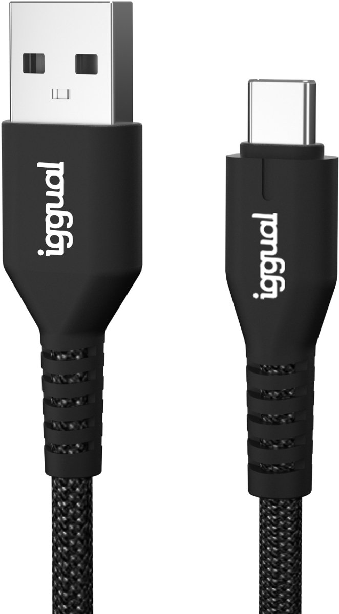 iggual IGG320006 USB-kabel USB 2.0 1,8 m USB A USB C 480 Gbit/s Zwart