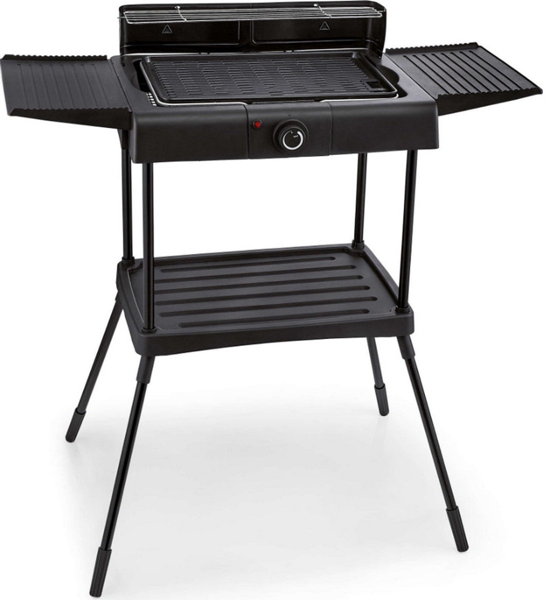 elektrische barbecue op pootjes 2000w zwart - kitchen chef - ksbbq1703
