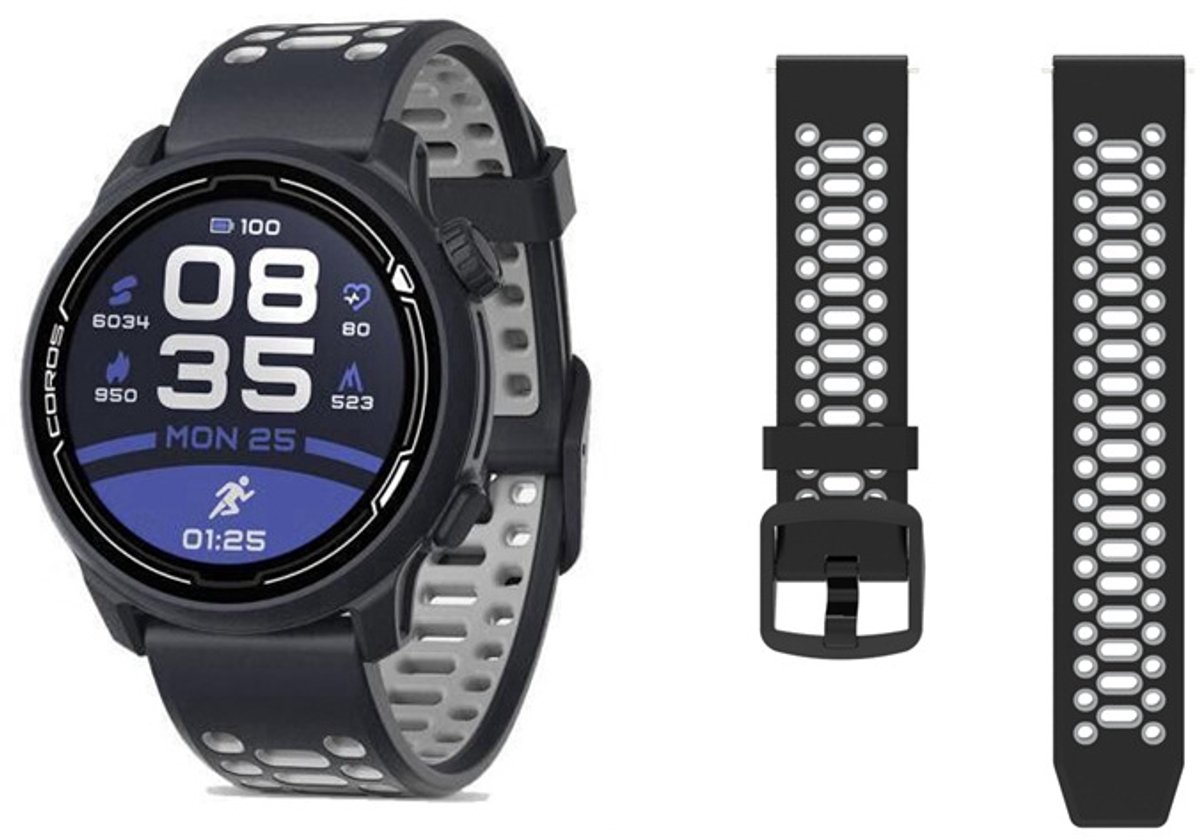Sporthorlogeband Geschikt voor Coros PACE 3/APEX 42mm/APEX 2 Pro/APEX Pro, 22mm