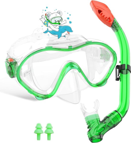 Snorkelmasker voor volwassenen, volgelaatsmasker, CO2