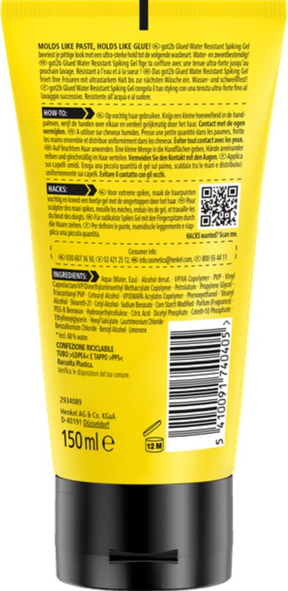 Schwarzkopf GLUED gel coiffant Hommes 150 ml