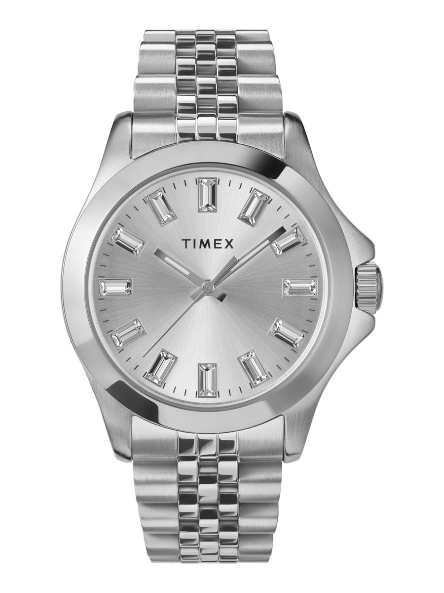 Timex Kaia Analoog Horloge Silber Case: 100% Laag Lood Messing | Armband: 100% Roestvrij Staal 38 mm TW2V79700AJ, TW2V79900AJ
