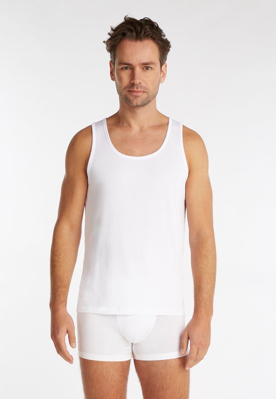 Débardeur ultra soft à col rond pour homme Ten Cate, blanc