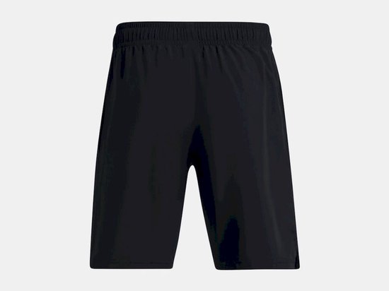 Zwarte sportbroek met elastische tailleband.