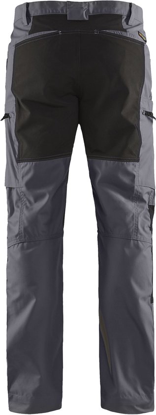 Pantalon de travail Blaklader Service avec Stretch 1459-1845 - Grijs Medium / Zwart - D112