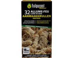 Fulgurant - 32 Houtwol aanmaakkrullen - 100% natuurlijk
