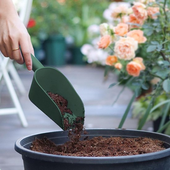 Schep-spade-tuinschep-twee tuinspades -2-delige tuinspade - tuinspade - tuinhandspade - draagbare tuinschep en tuinieren, planten, graafspade - groen - 23x5,5x10cm van Merkloos	 — afbeelding 2