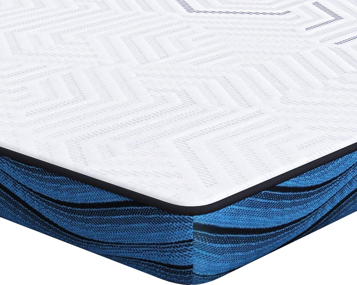 vidaXL - Matras - Topper - Wit - 180 - x - 200 - cm - Jacquard - stof