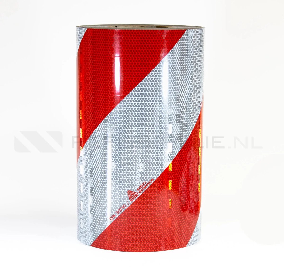 Industriemarkering rood/wit (Copy) Rechtswijzend / 282mm / 50m