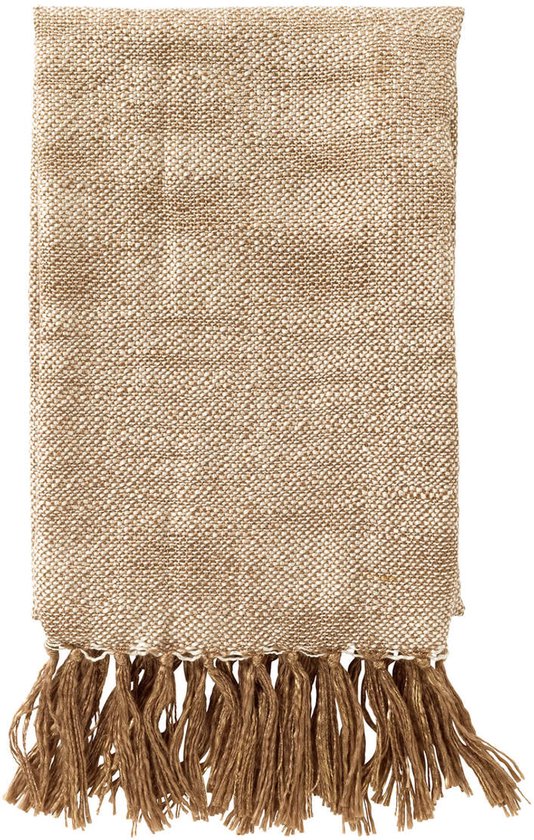 Dutch Decor - LORA - plaid 130x170 cm - gemêleerd - Greige - bruin