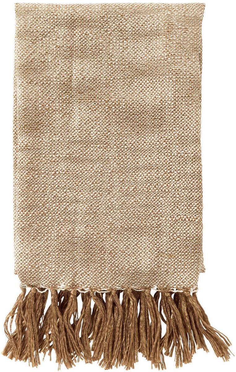 Dutch Decor LORA - plaid 130x170 cm - gemêleerd - Greige - bruin