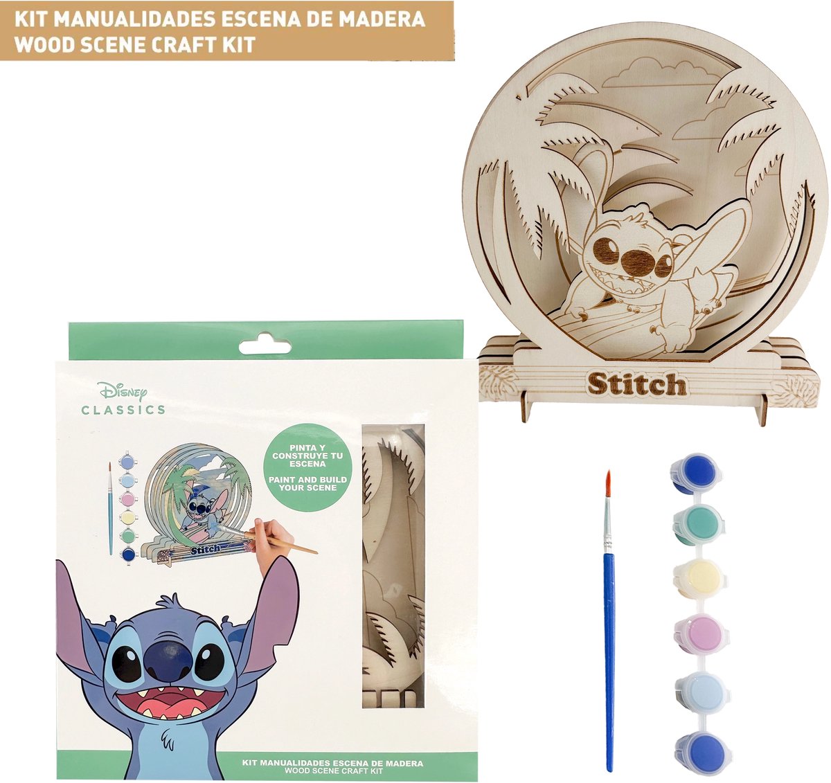 Stitch Houten Knutselen Meisjes – Schilderen voor kinderen – Disney Tekenset Jongens