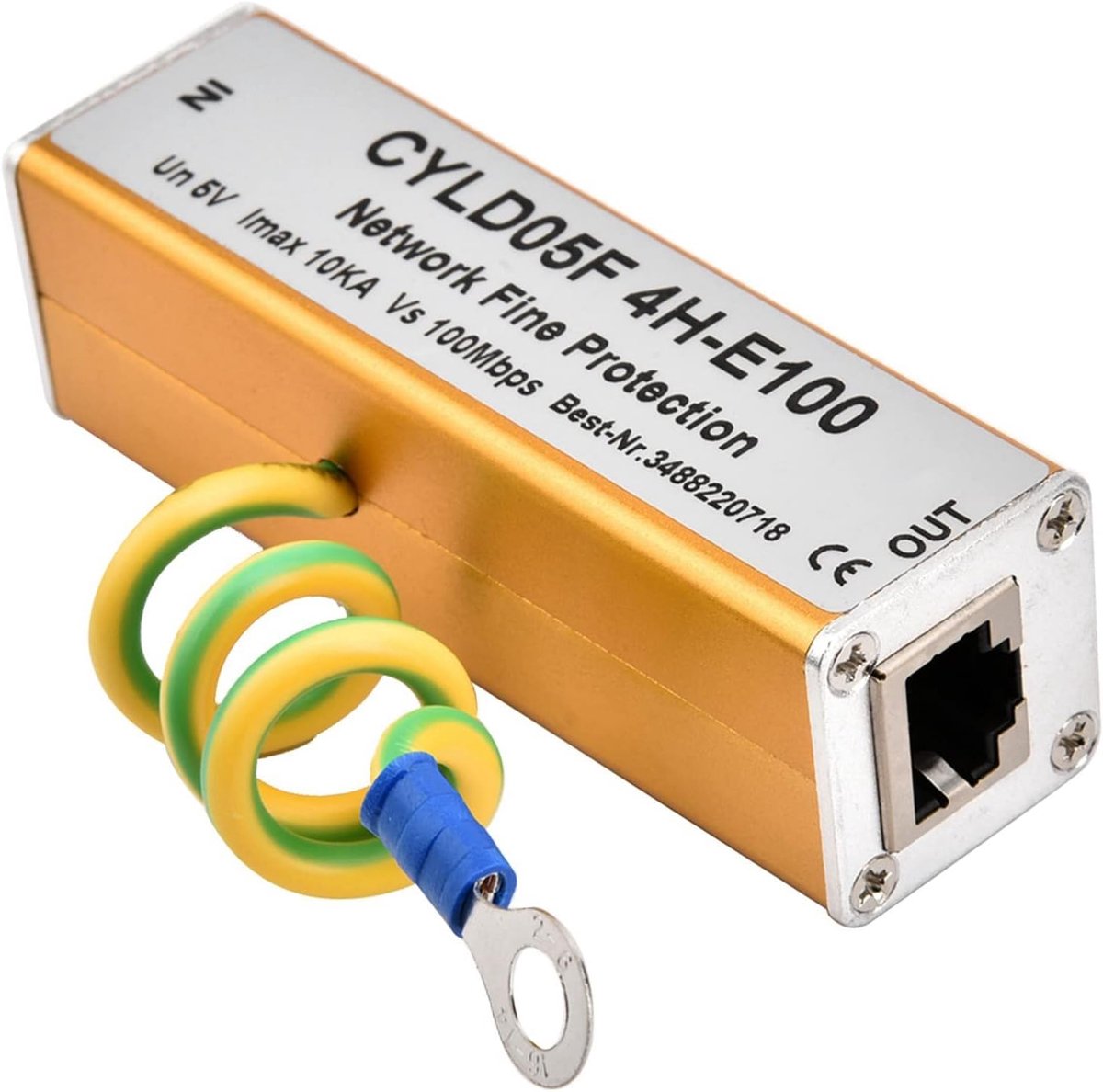 Adapter voor RJ45 RJ11 - Ethernet Netwerk - Overspanningsbeveiliging - Bliksembeveiliging - 5V