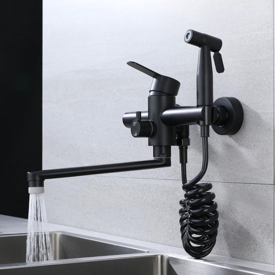 Boretti messina keukenkraan oud messing 1016om - Sanitair outlet online